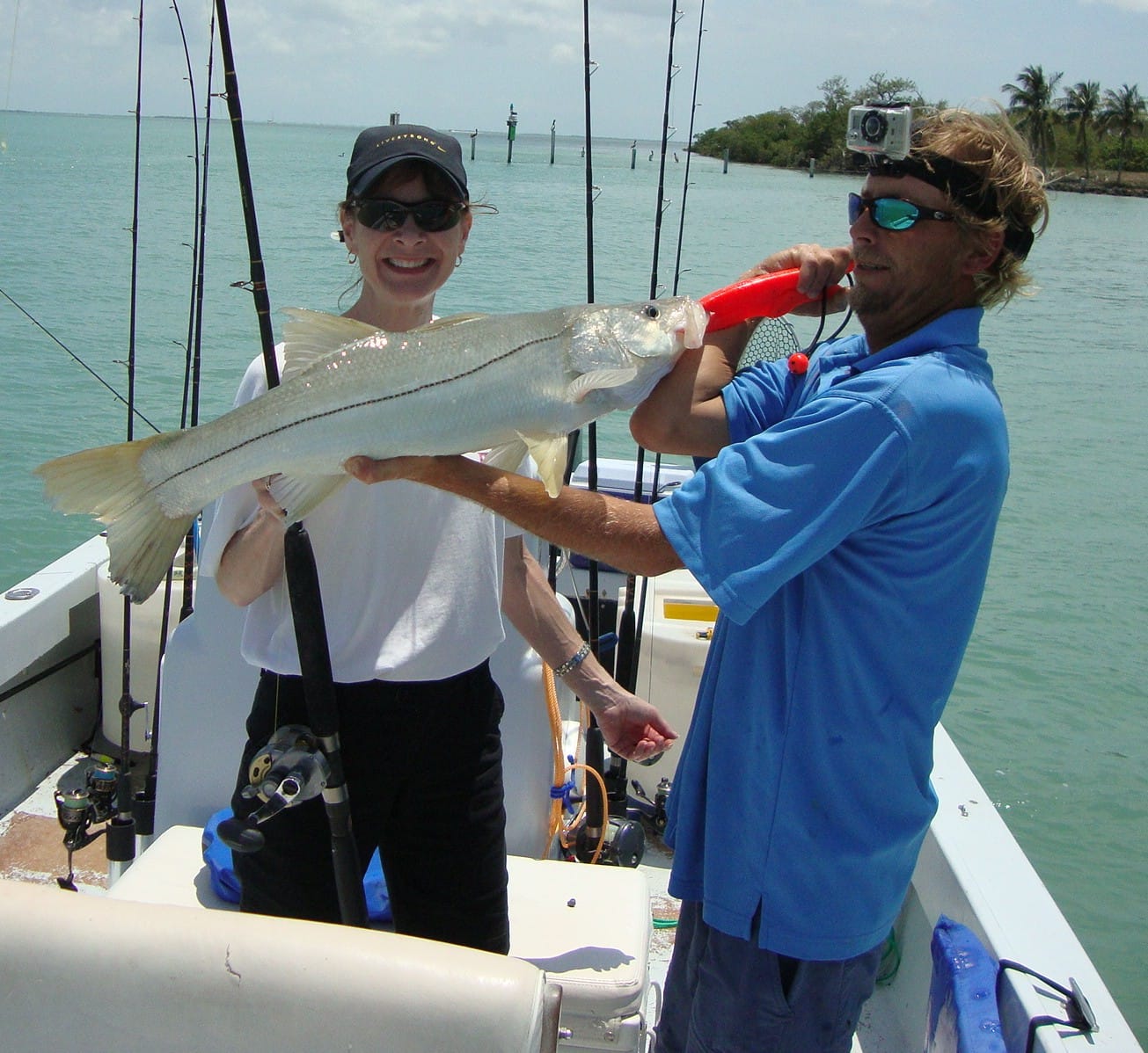 Big, fat snook - Sanibel & Captiva Fishing Charters.